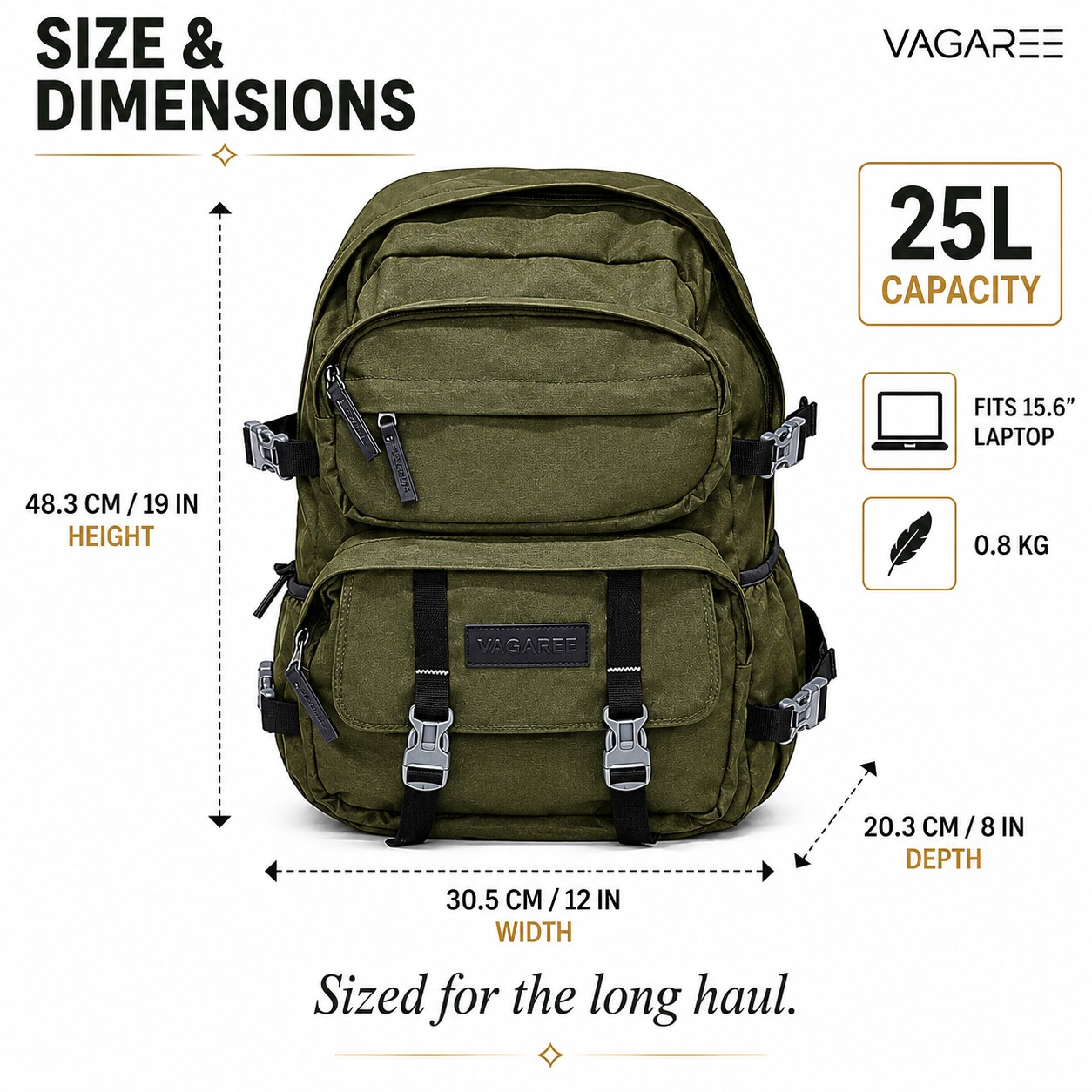 VAGAREE 25L Tactical Backpack