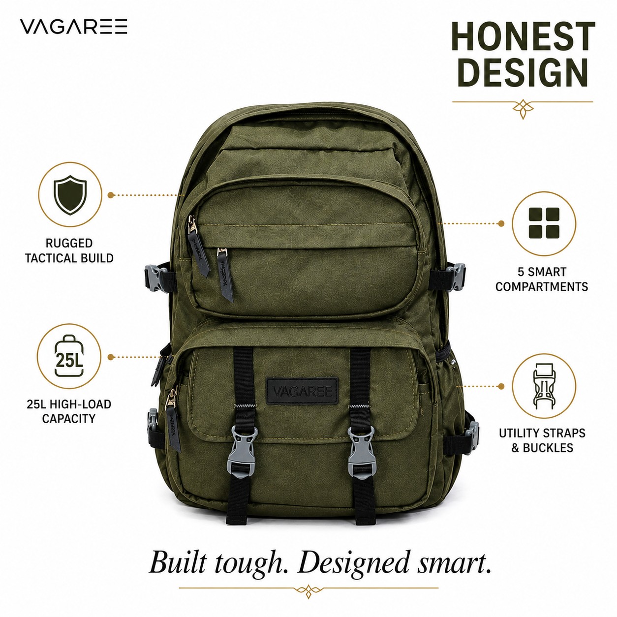 VAGAREE 25L Tactical Backpack